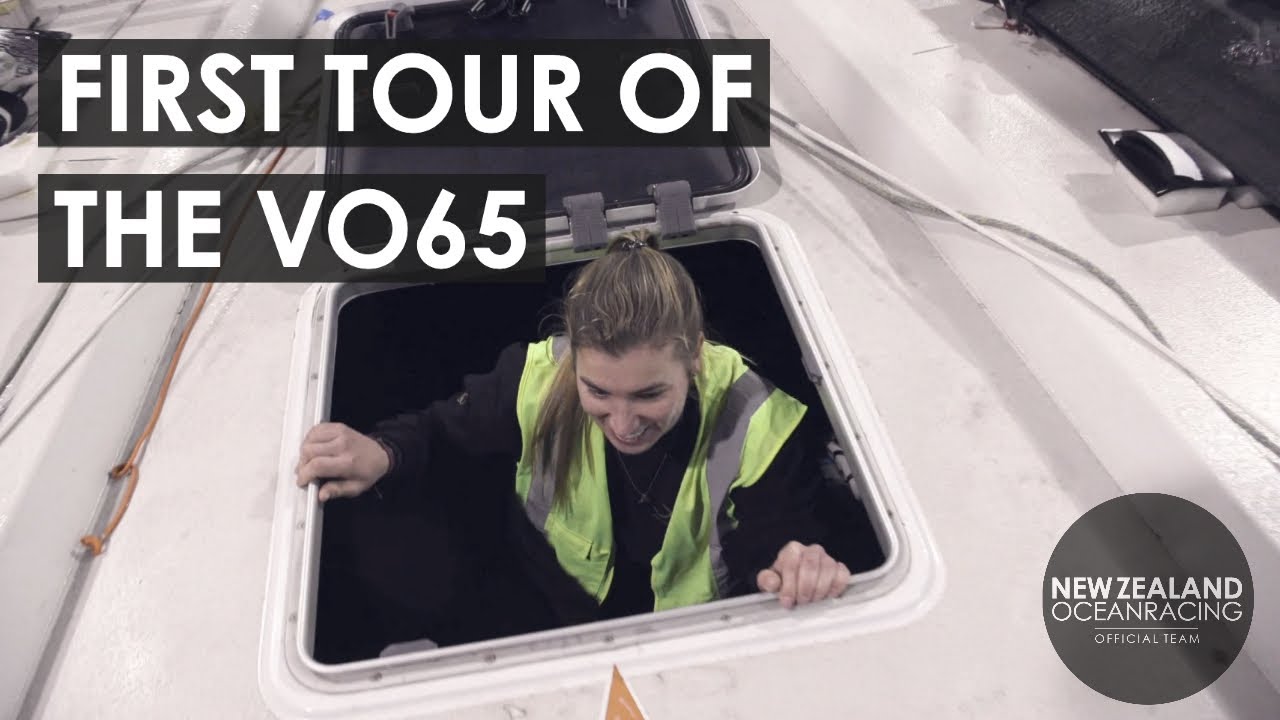 Seeing the VO65 for the first time since the last race!