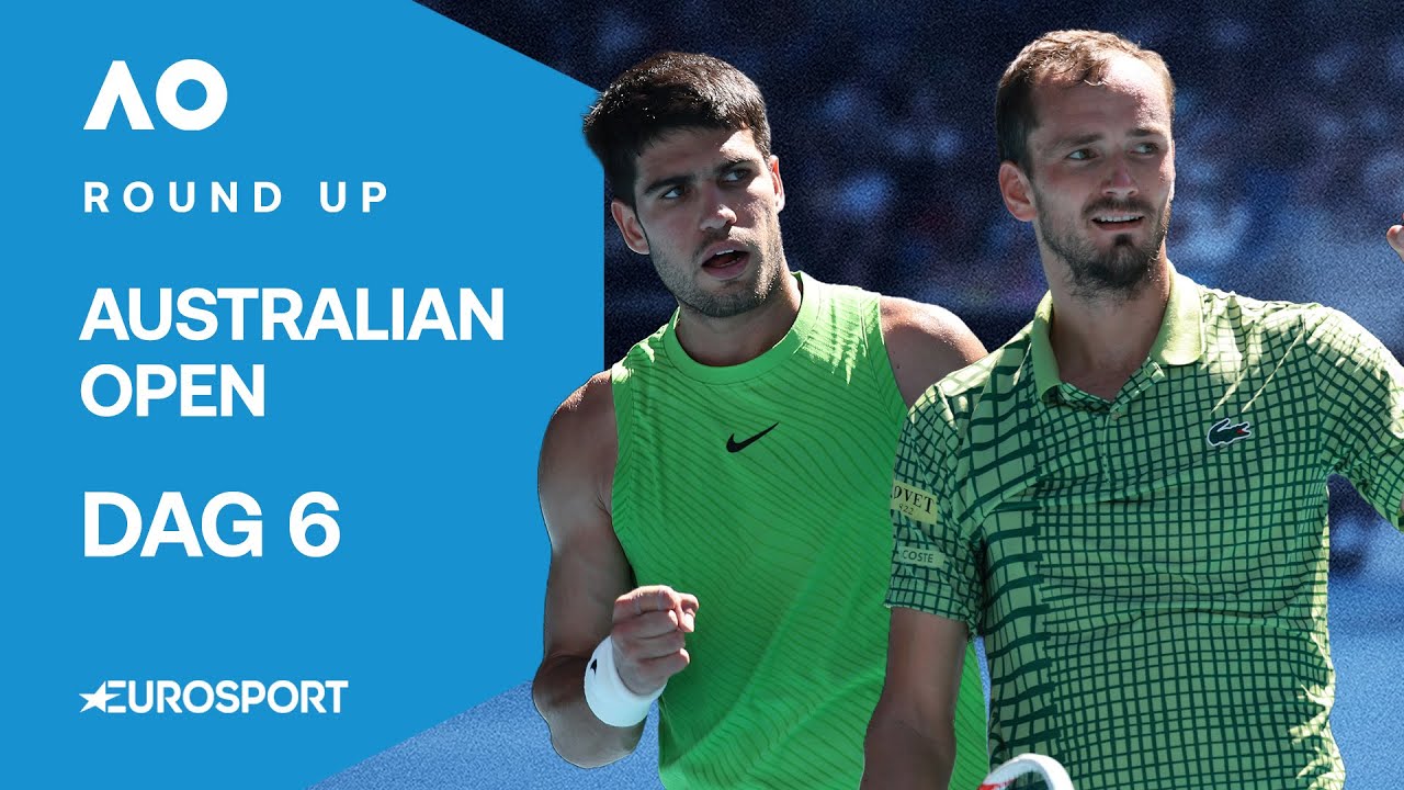 Alcaraz IJZERSTERK, LOODZWARE pot voor Medvedev | Australian Open 2026 Dag 6 Round Up