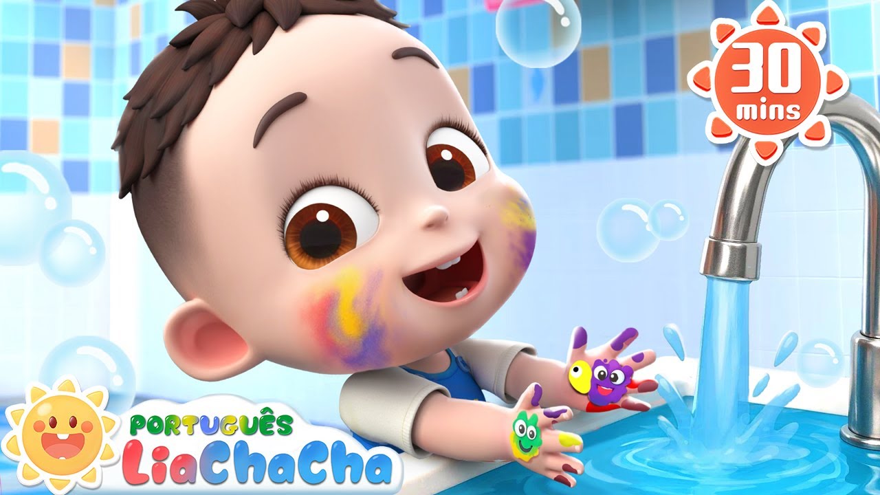 Lava as Mãozinhas 🖐🖐 | Bons Hábitos | LiaChaCha em Português - Músicas Infantis