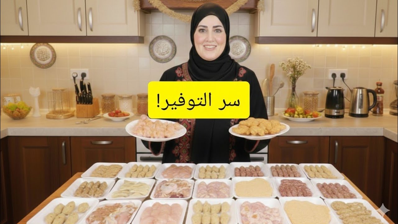 عزومة رمضان بفرخة واحدة بس! 😱 عملت ١٠ وجبات توفير (وداعاً للغلاء) 🌙✨