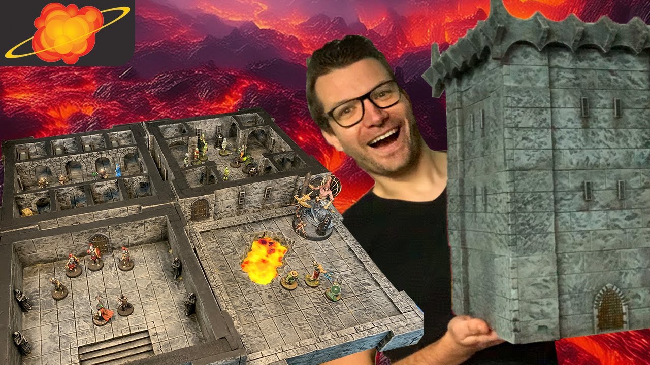 Я сделал башню подземелья с полным интерьером для D&D и Warhammer.