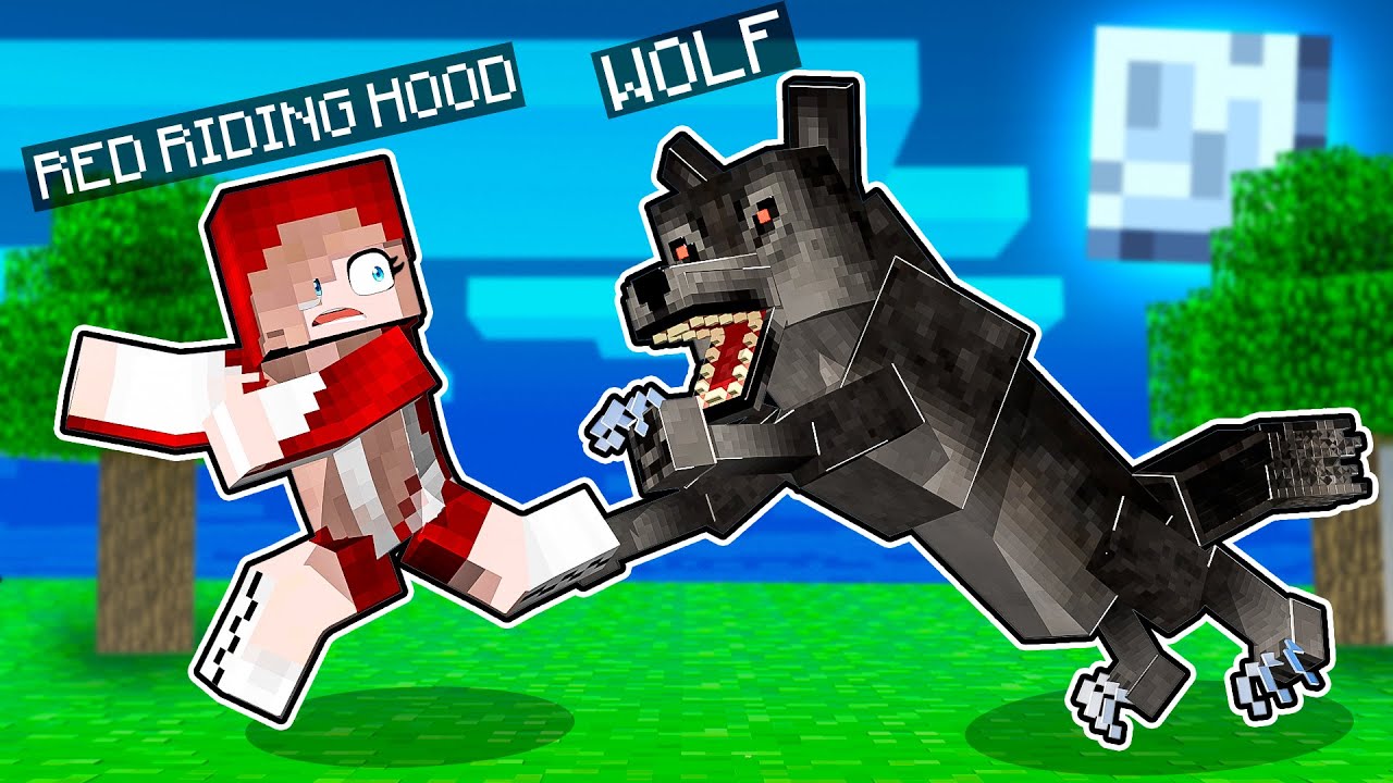 Playing as RED RIDING HOOD In Minecraft!