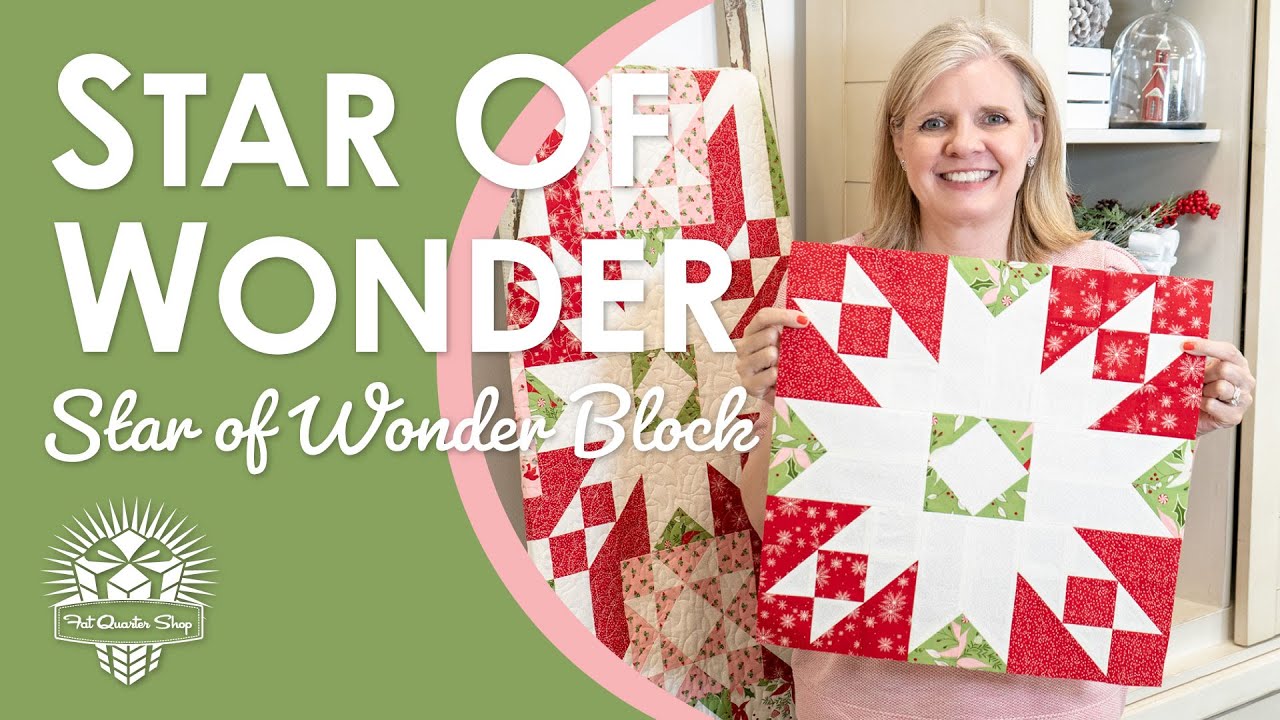 Star of Wonder Quilt Along 🌟 Part 1 🎄 Free Christmas Quilt Along | Fat Quarter Shop 2024