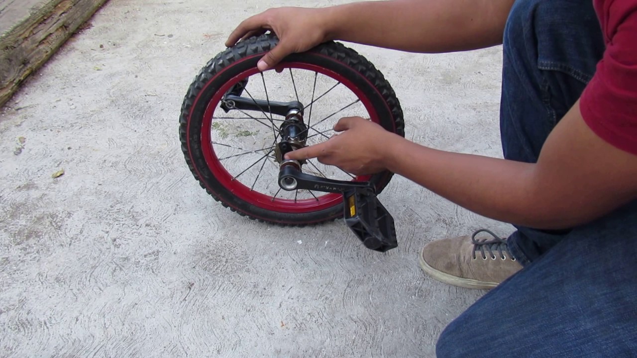 COMO HACER UNA RUEDA CON PEDALES 100% DESMONTABLE PARA DRIFT TRIKE