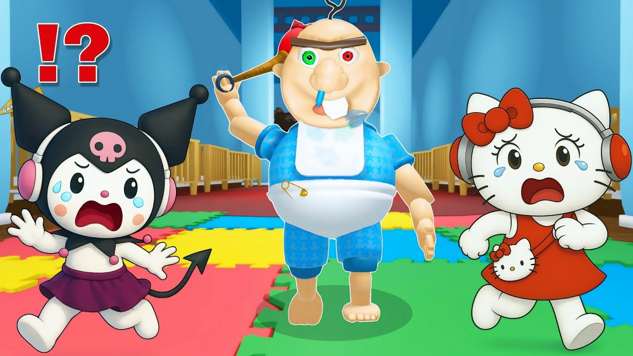 Kuromi & Hello Kitty ESCAPES BABY BOBBY Daycare OBBY in ROBLOX!