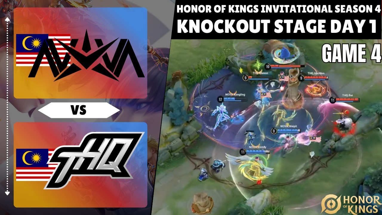 🇲🇾 Nova Esports VS Team HAQ 🇲🇾 | GAME 4 | HIGHLIGHTS | KSI4 | Knockout Stage Day 1