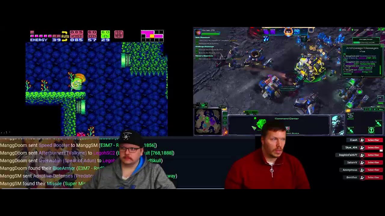 Two Brothers Play: Starcraft 2 / Doom (Project Brutality) & Super Metroid - Part 1