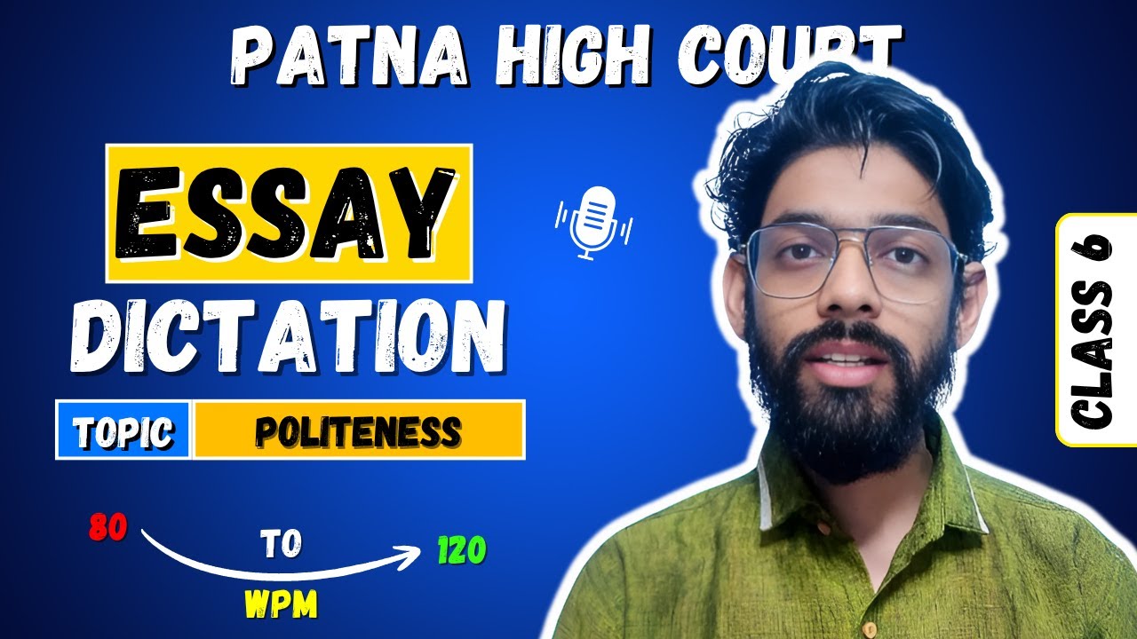 Patna High Court Stenographer Dictation Matter Practice Based on Previous Year Exam at 80 & 100 WPM