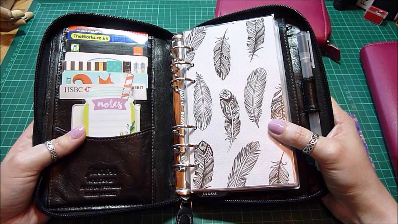 Filofax Holborn personal size zipped planner flip through