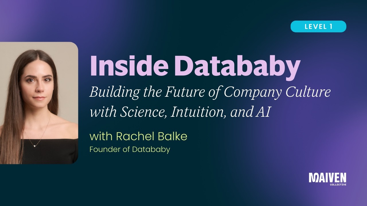 Builing a Behavioral Intelligence Platform With No Coding Background | Rachel Balke, Data Baby