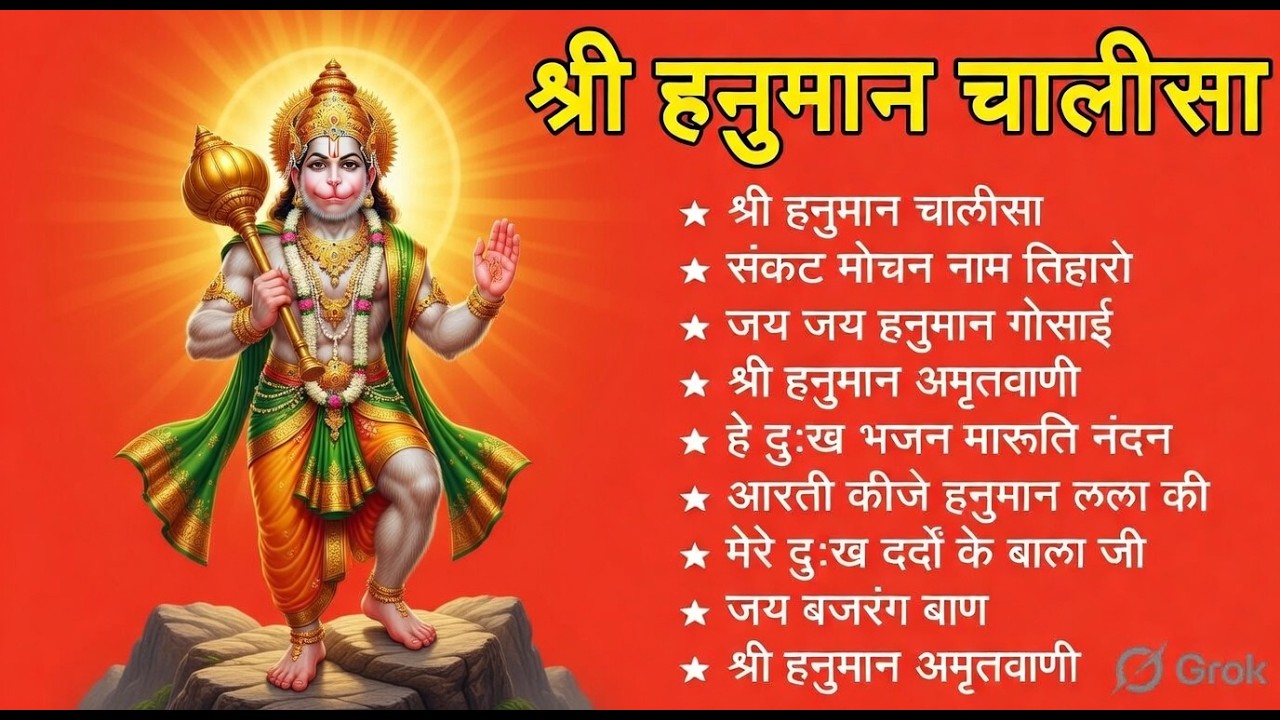 श्री हनुमान चालीसा 🌺🙏 shree hanuman chalisa original video 🙏🌺 gulshan kumar hariharan full hd