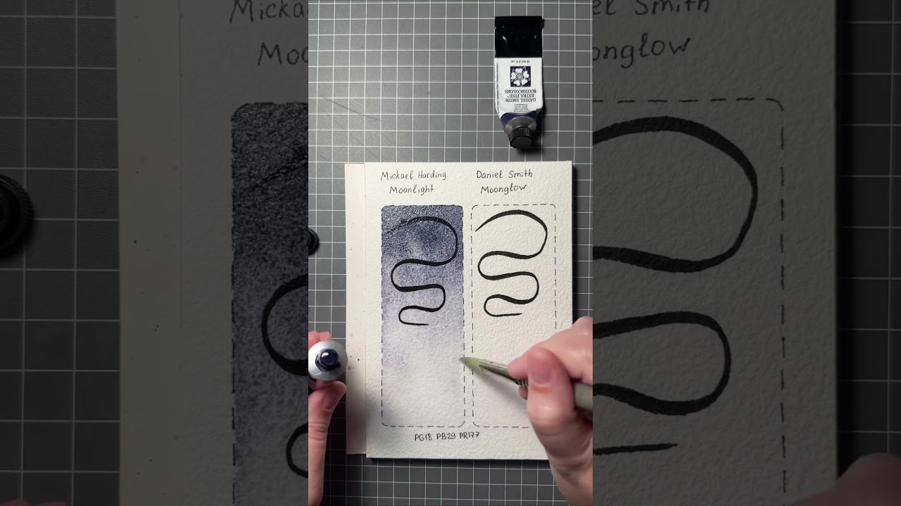 Daniel Smith vs Michael Harding.  #danielsmith #michaelharding #акварель #moonglow #art #творчество