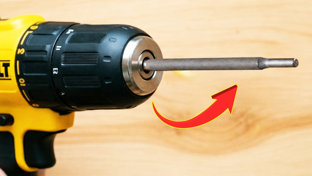 Just insert a Welding rod into the Drill! Discover a secret that millions don't know😱!