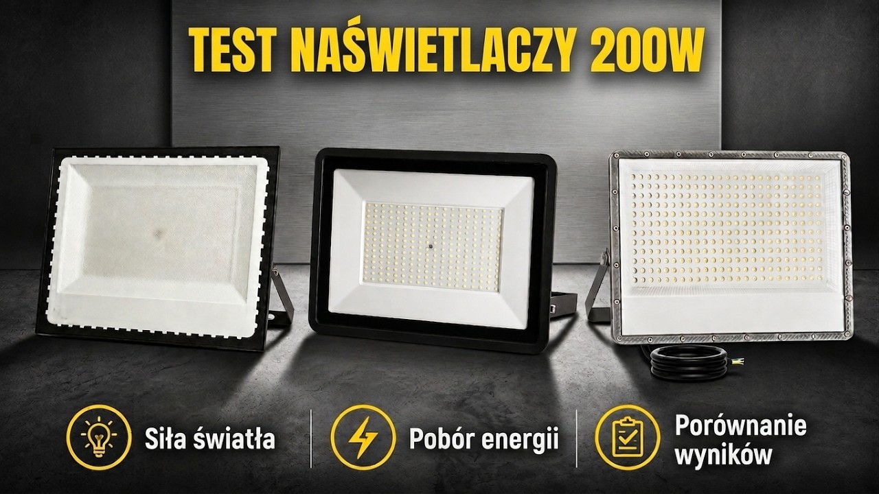 Naświetlacz LED 200W? Czy wiesz co kupujesz? Ile realnego światła?