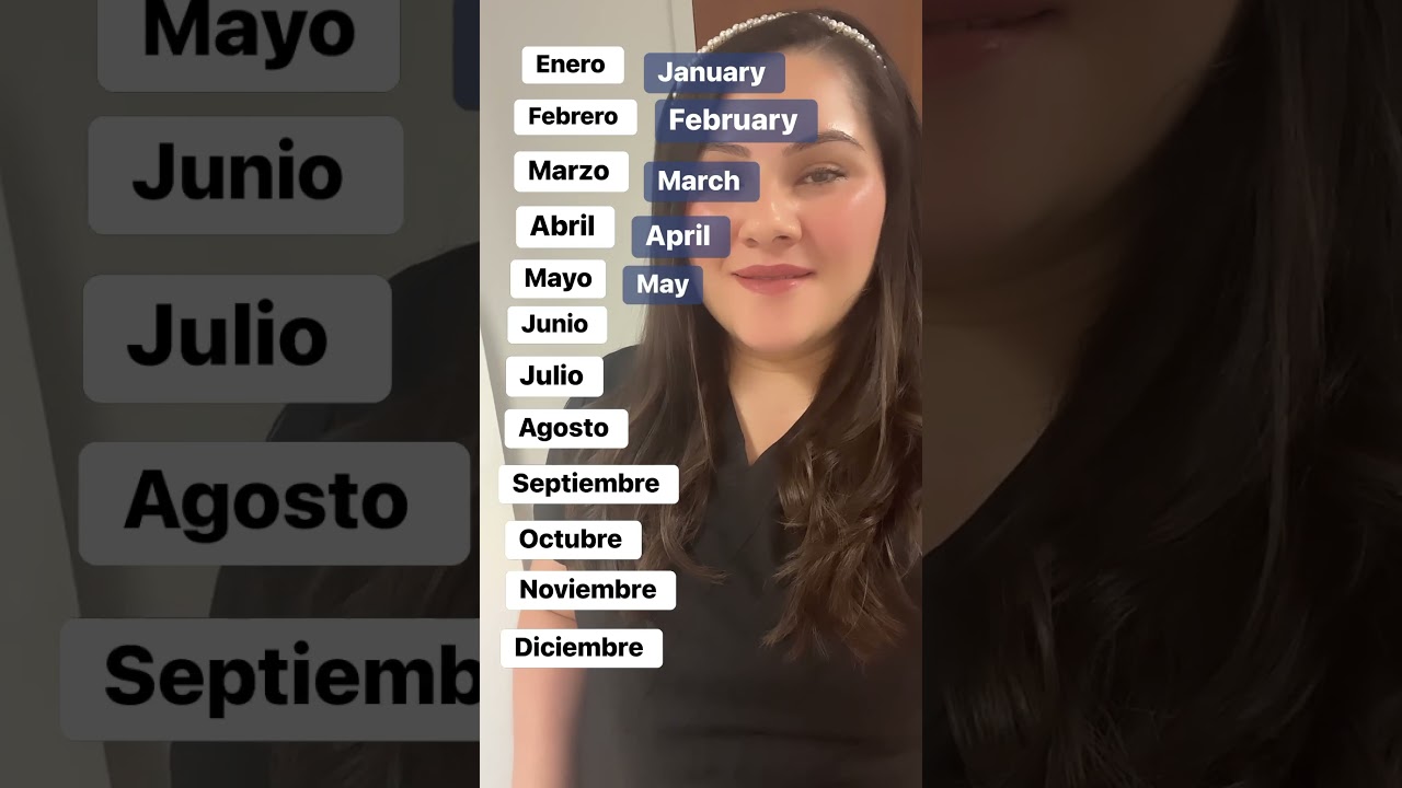 Los meses del a&ntilde;o en ingl&eacute;s #aprendeingles #ingles #inglesfacil #vocabulary