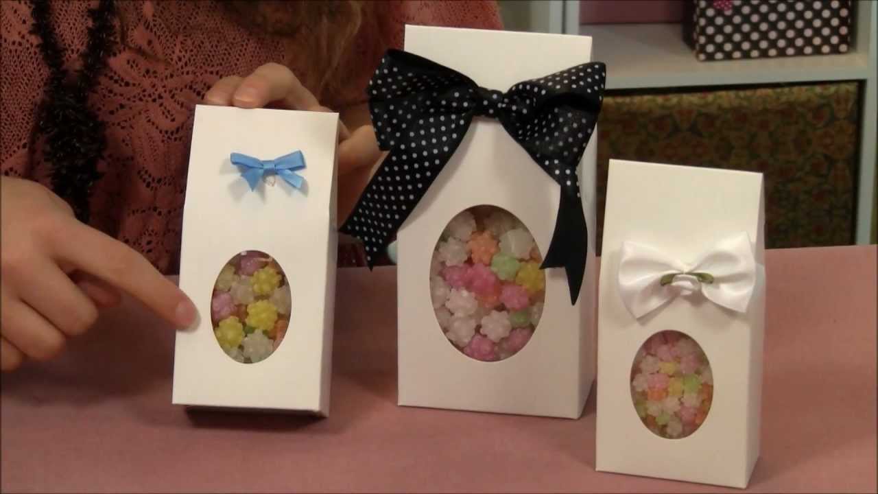 Oval Window Upright Candy Box