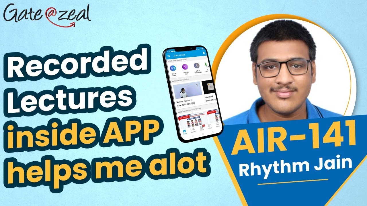 GATE CSE 2021 Topper's Interview | Rhythm Jain (AIR - 141) | GATE Topper's Talk | @GATEATZEAL