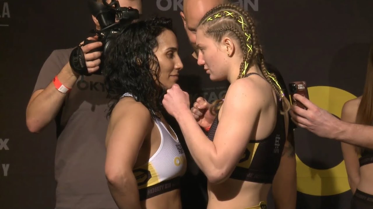 Lucia Szabová vs. Rizlen Zouak - Weigh-in Face-Off - (Oktagon 21) - /r/WMMA