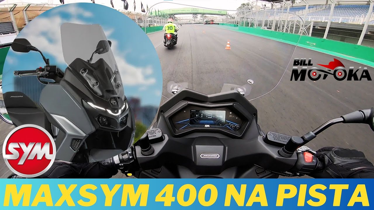 Testei a nova MAXSYM 400 GT, o grande lançamento da DAFRA/SYM em Interlagos.