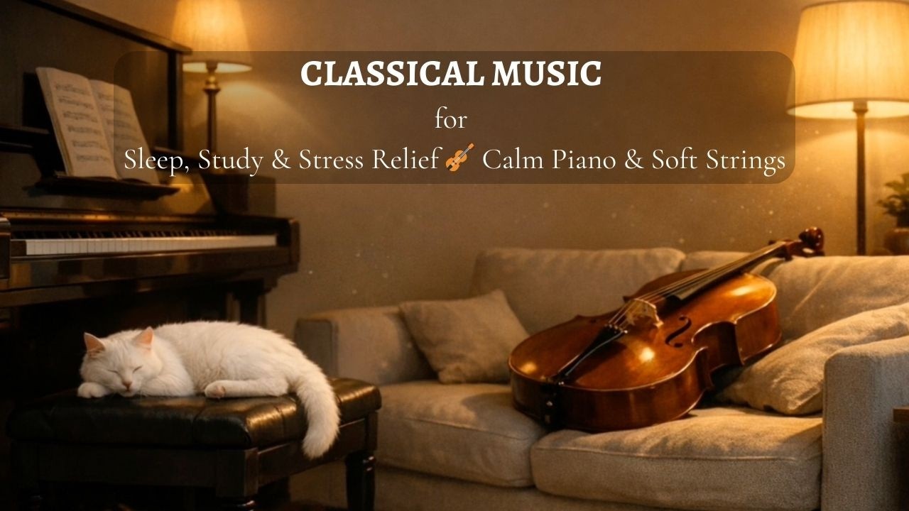 Classical Music for Sleep, Study & Stress Relief 🎻 Calm Piano & Soft Strings
