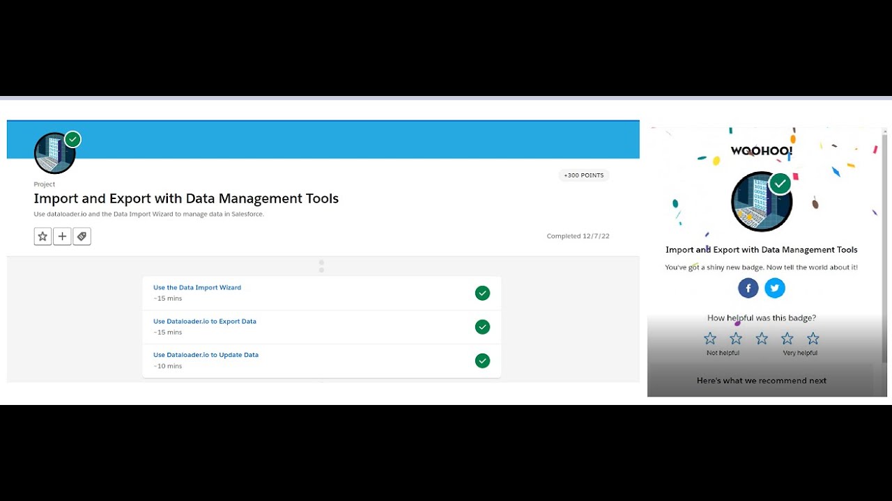 Import and Export with Data Management Tools || Use the Data Import Wizard || Trailhead challenge