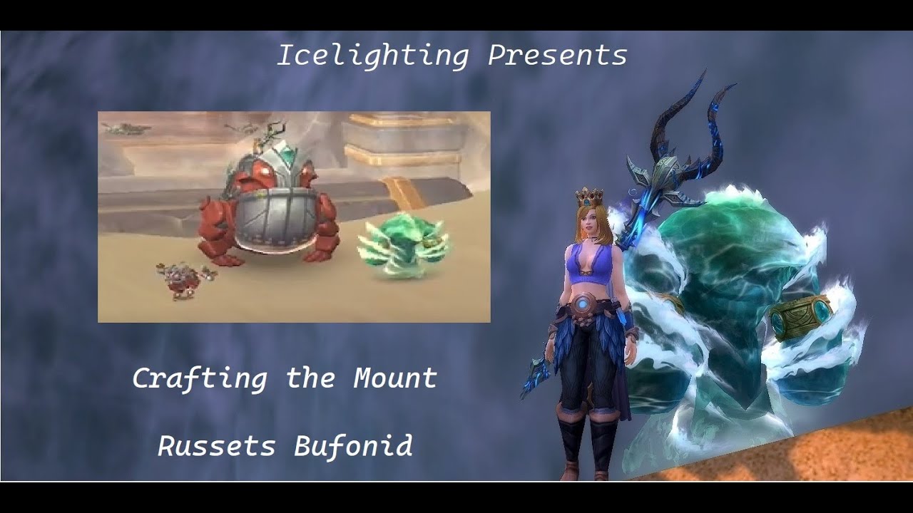 Russets Bufonid - Craftable Mount - Lens of Focused Intention - Bufonid Lattice - Genesis Motes