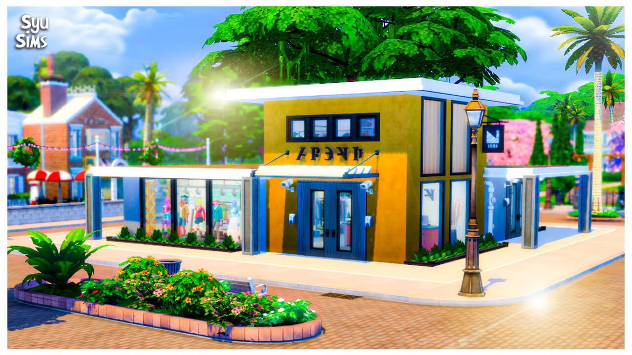 Construí una TIENDA DE ROPA 💅 en Los SIMS 4 para mi ✨ SAVE FILE ✨ en  Magnolia Promenade