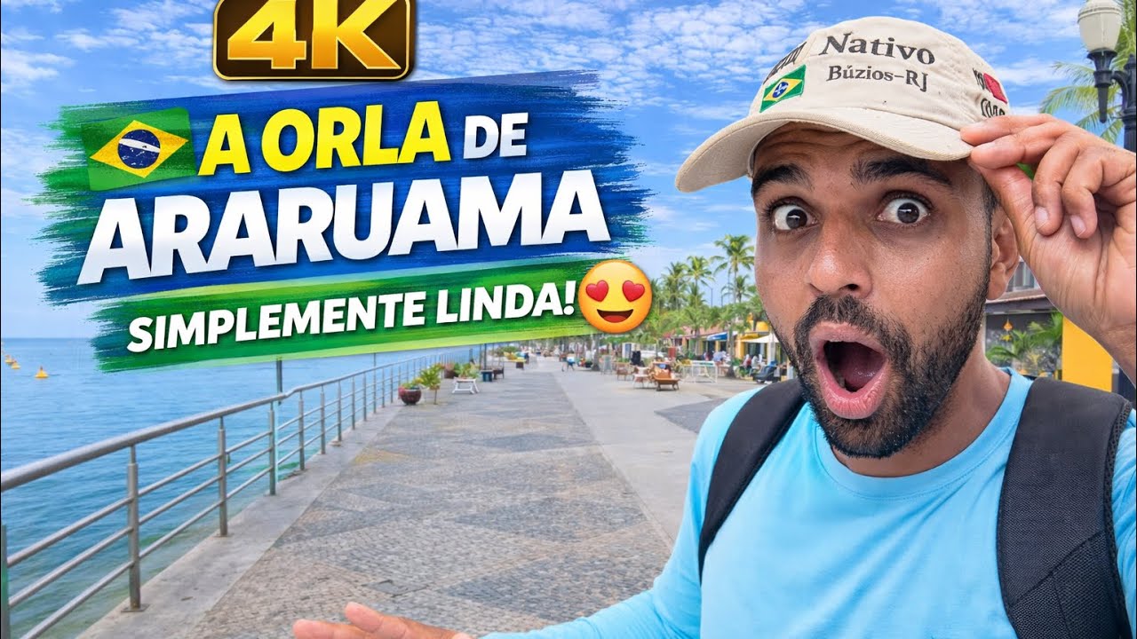 A Orla de Araruama Está LINDA 😍 | Tour Completo em 4K