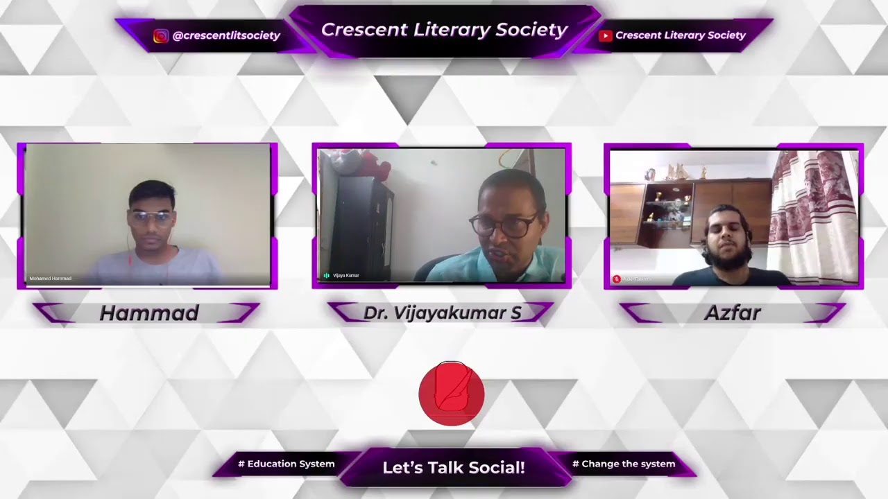 Education System : Prospects and Challenges | Let's Talk Social - S02E04| Crescent Literary Society