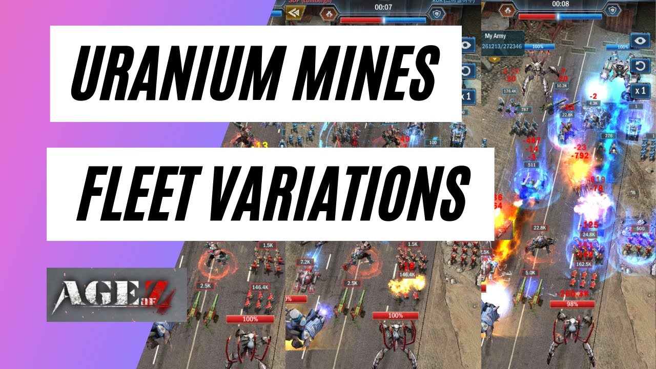 Age of Origins - Uranium Mines Fleet variations