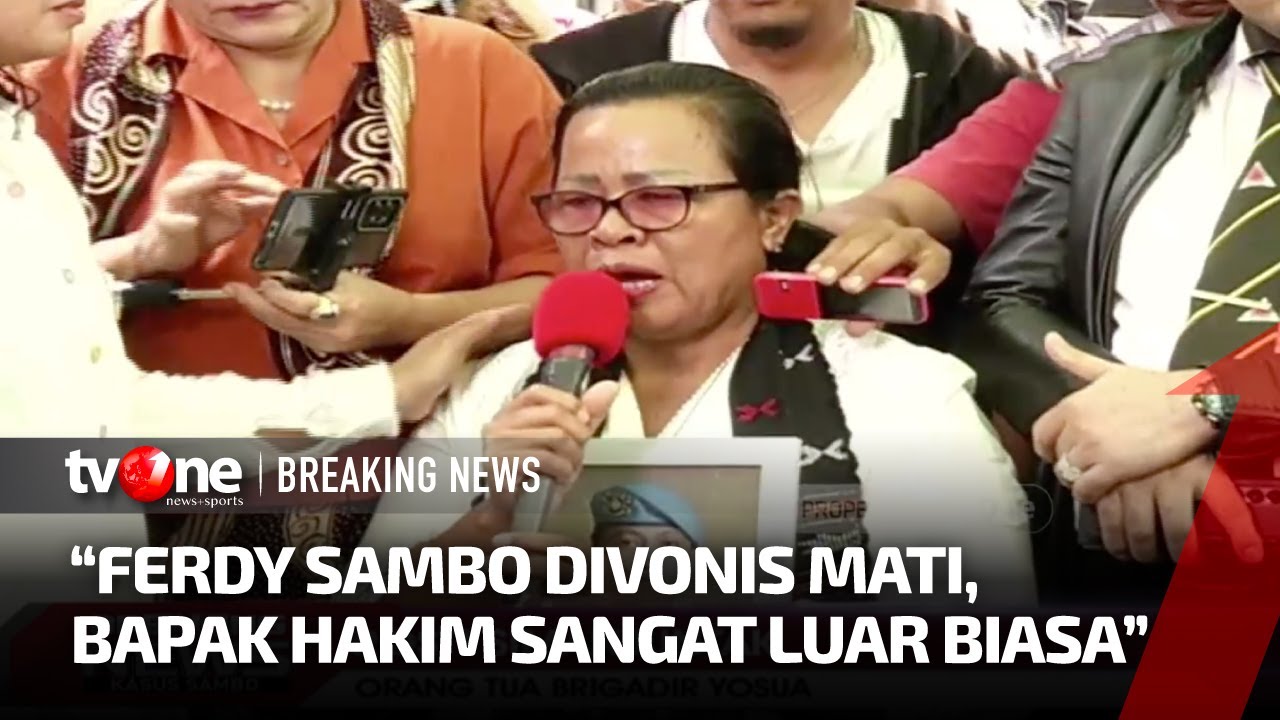 Sambo Divonis Mati, Ibu Brigadir J: Mukjizat Tuhan Hadir di Persidangan | Breaking News tvOne