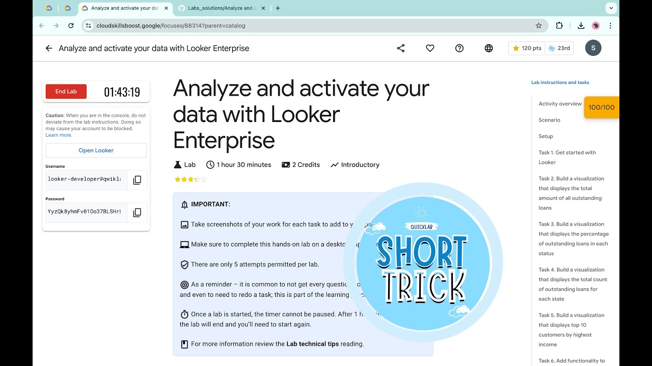 Analyze and activate your data with Looker Enterprise || #qwiklabs  #coursera  [With Explanation🗣️]
