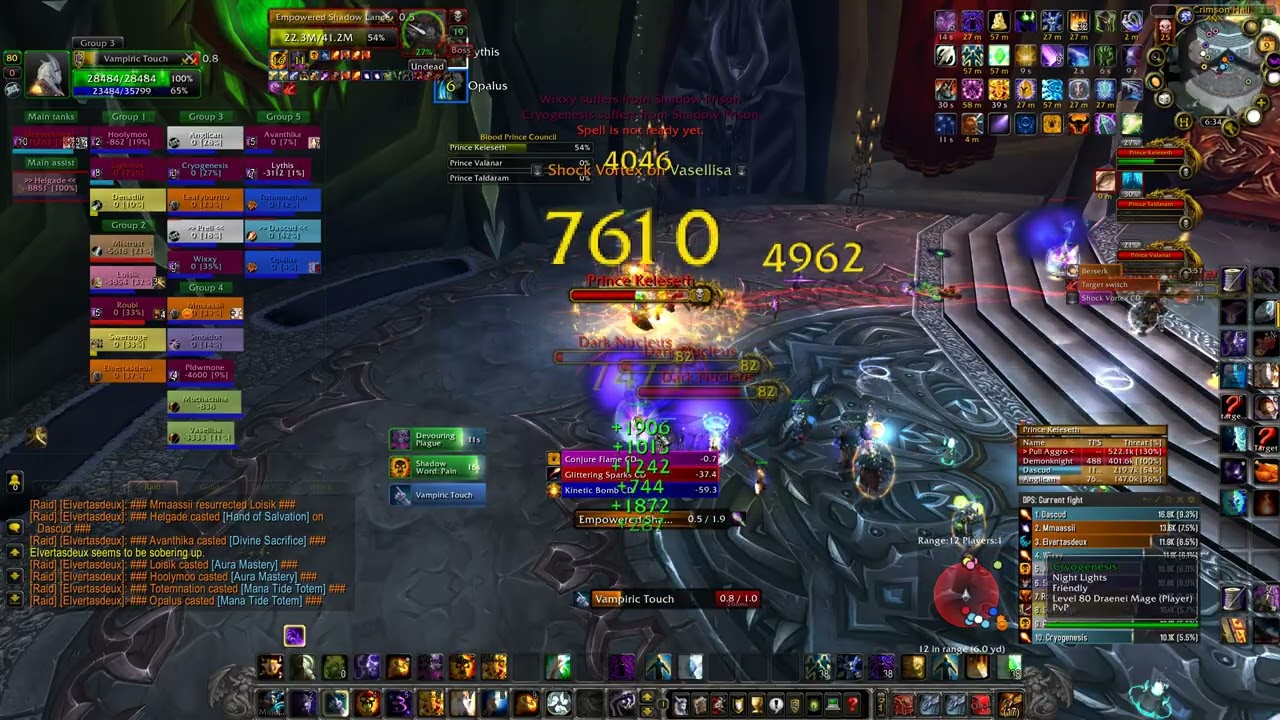 Warmane | Lordaeron | ICC 25hc - Blood Prince Council 🤴🤴🏽🤴🏿 | Shadow Priest PoV