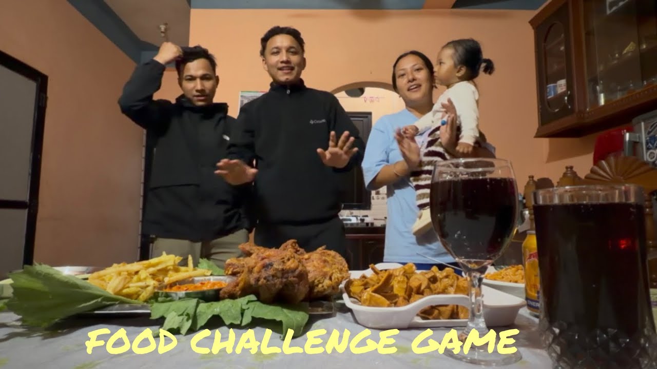 OUT FOOD CHALLENGE GAME 🌭🍗😂