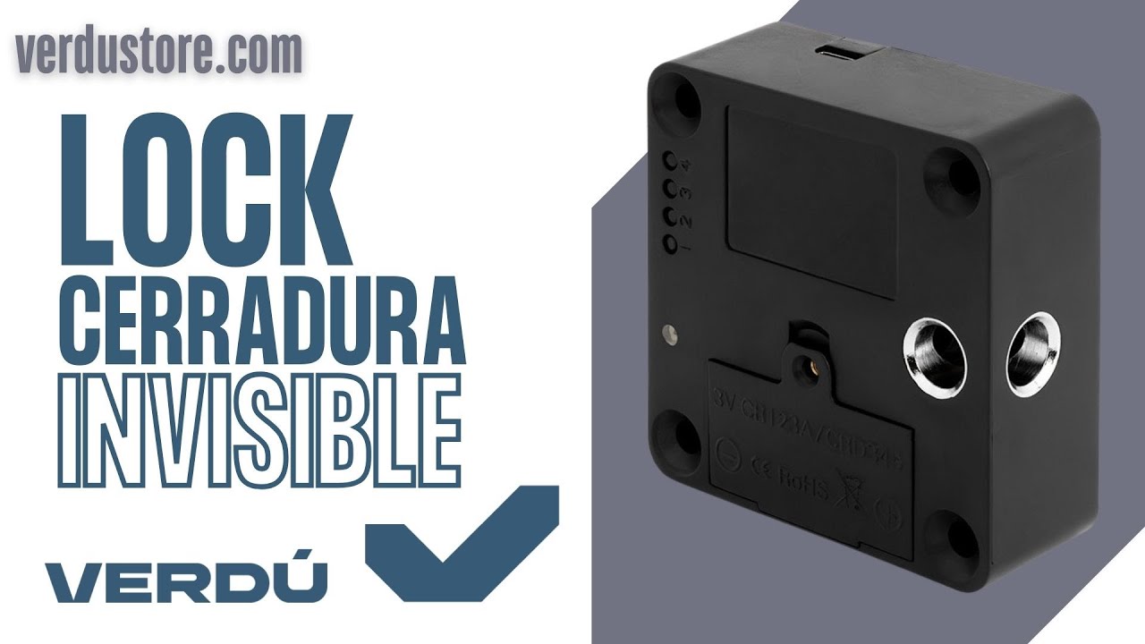 LOCK CERRADURA ELECTRÓNICA INVISIBLE PARA MUEBLE, SEGURIDAD Y TECNOLOGÍA RFID