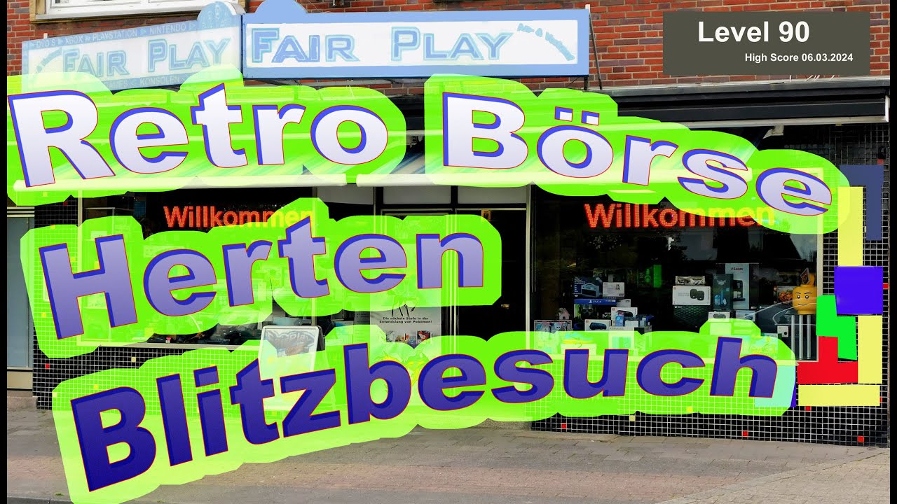 Fair Play Hamm 👌Retro Börse in Herten vom 02.03.24 Blitzbesuch 😍Retro Games & More