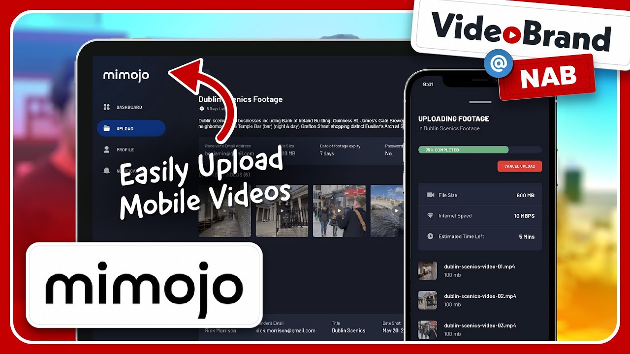 MiMojo: Easily Send & Receive Uncompressed Video Files from Your Phone [NAB 2023]