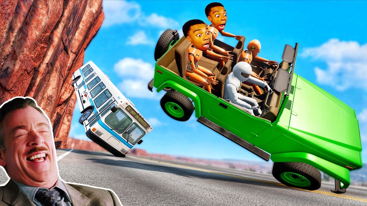Смешные моменты с джипом 🤣 #2 - [BeamNG.Drive]