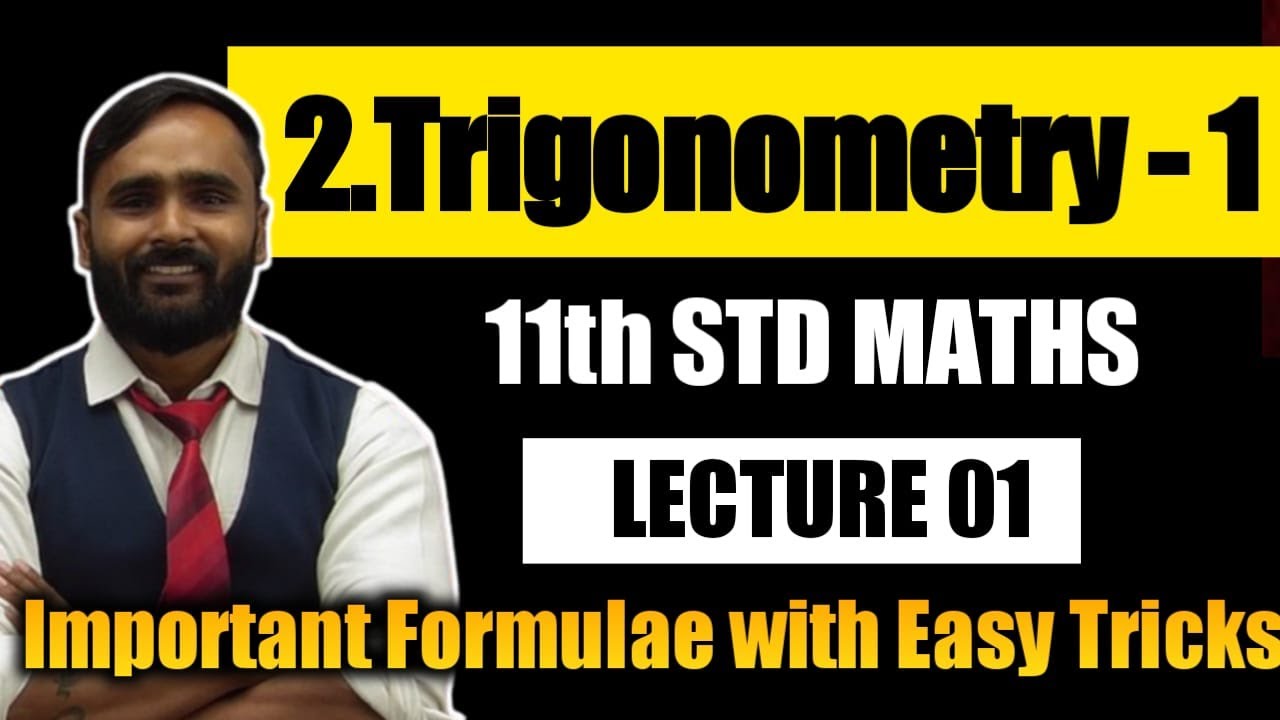 11th MATHS | 2.Trigonometry-1 |Important Formula with Easy Tricks | @pradeepgiri11thand12thacademy