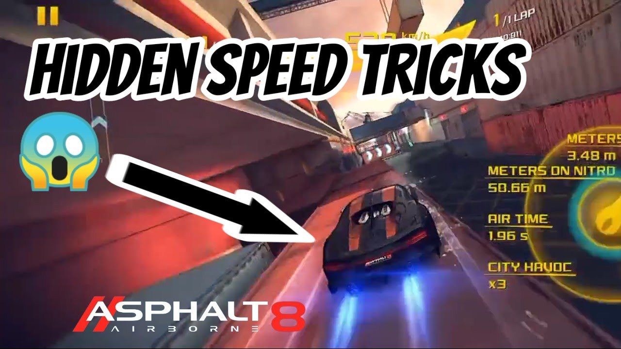 Asphalt 8 | hidden speed tricks😱