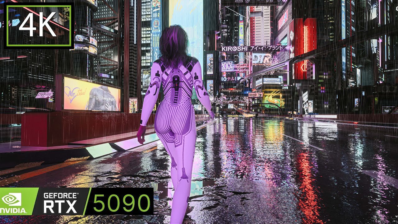 Cyberpunk 2077 Relaxing Walk to Fall Asleep Tonight