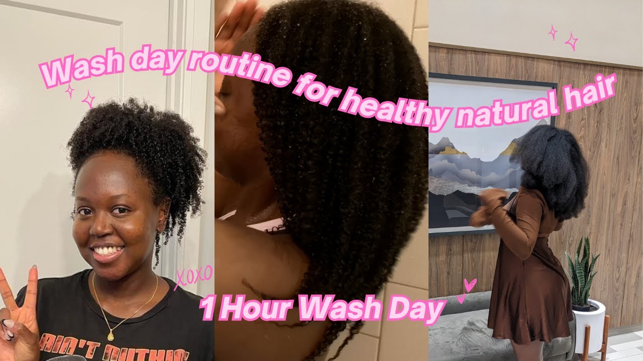 My 1 HOUR Wash Day Routine for Healthy Natural Hair | Type 4 Hair Start to Finish: Healthy Hair