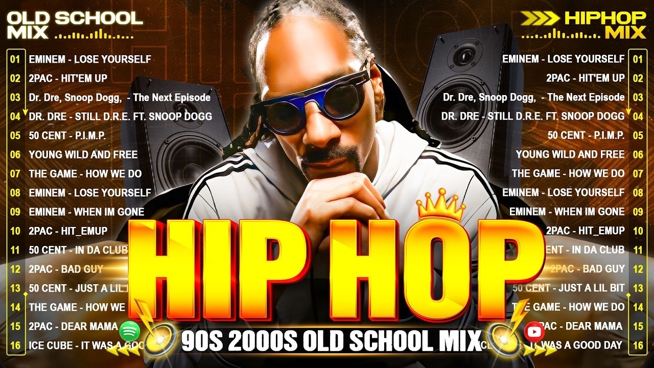Best of 90's Hip Hop Mix Playlist 🎵 Snoop Dogg, Eminem, 50 Cent, Dr. Dre and 2Pac