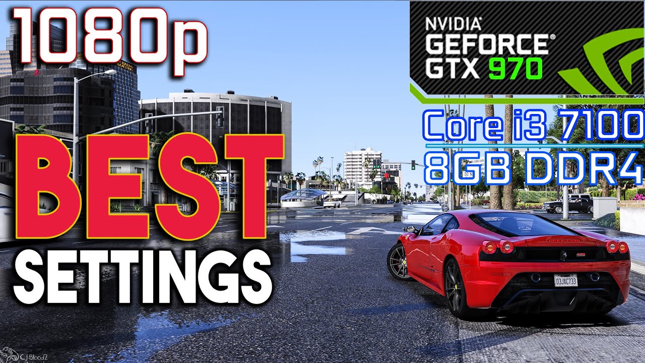 GTA V Redux Mod - Core i3 7100 + GTX 970 - Benchmark