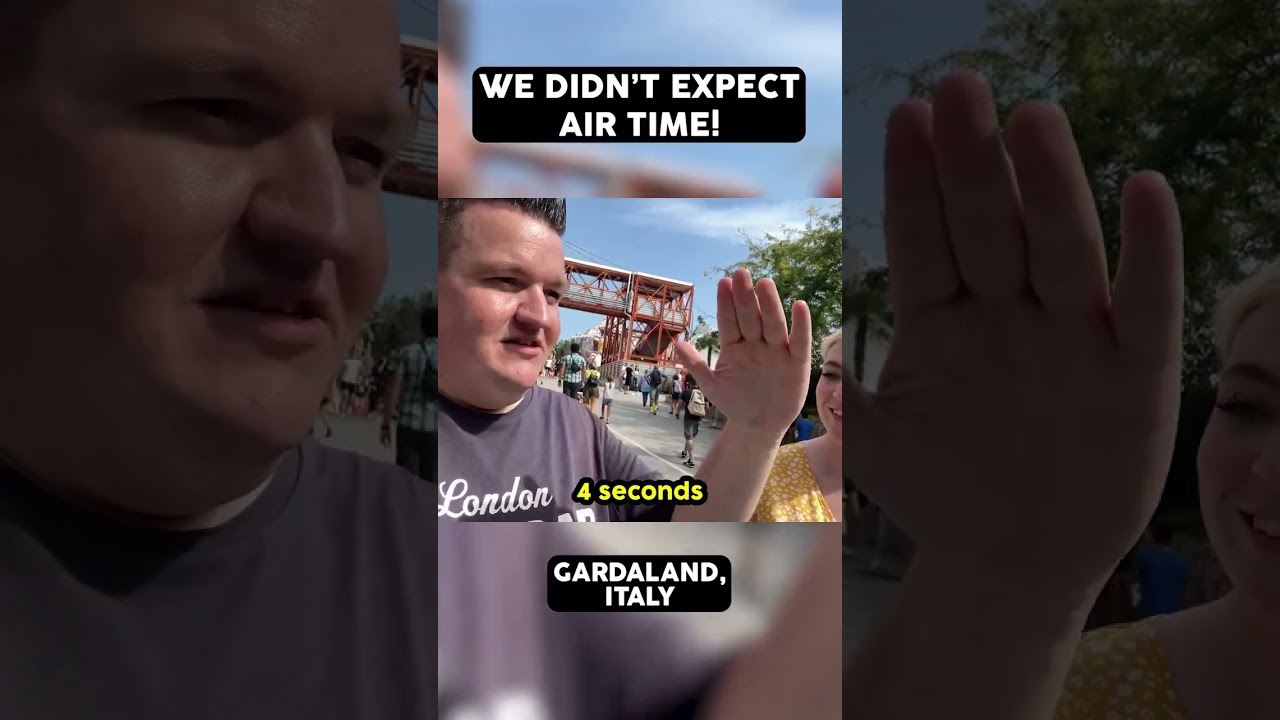 AIRTIME on a DIVE COASTER!? #rollercoaster #airtime #gardaland #italy #themepark #review #vlog