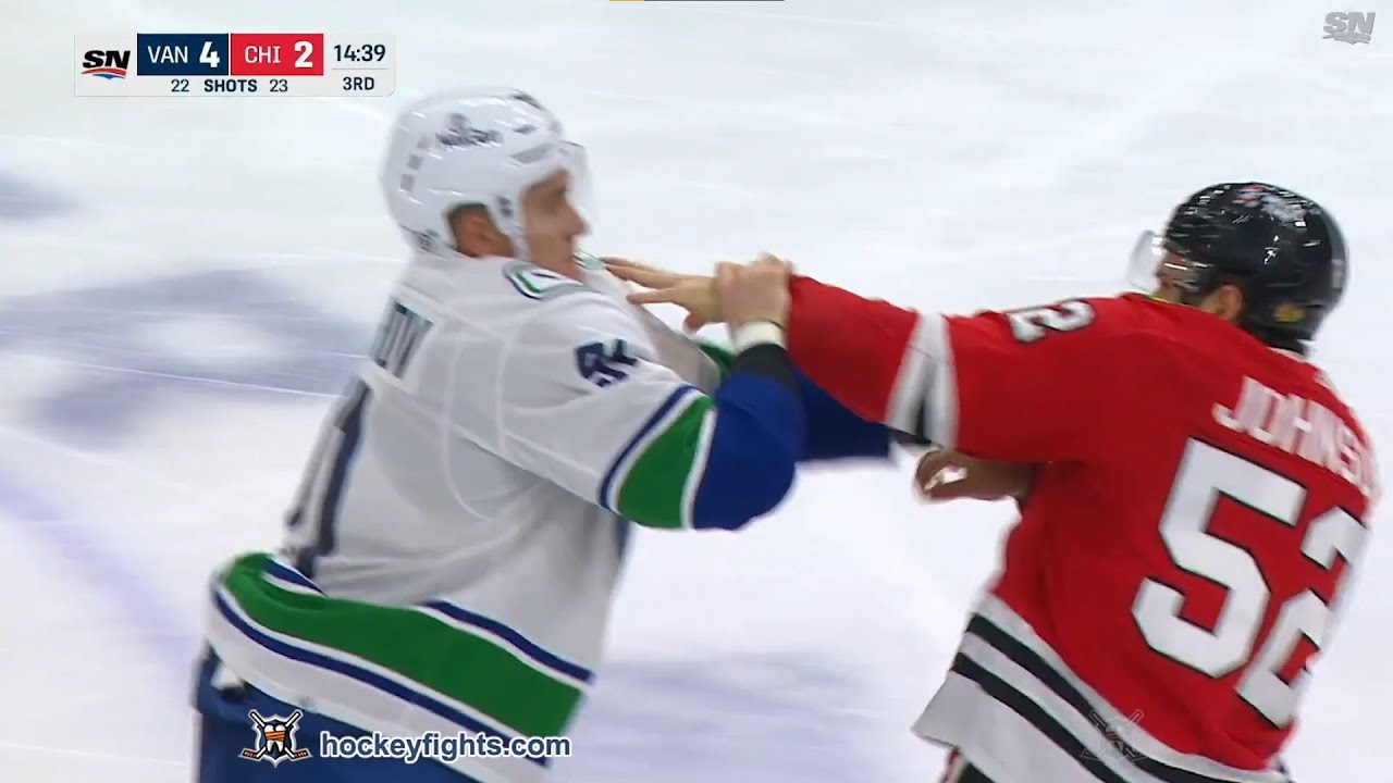 Nikita Zadorov vs Reese Johnson Dec 17, 2023