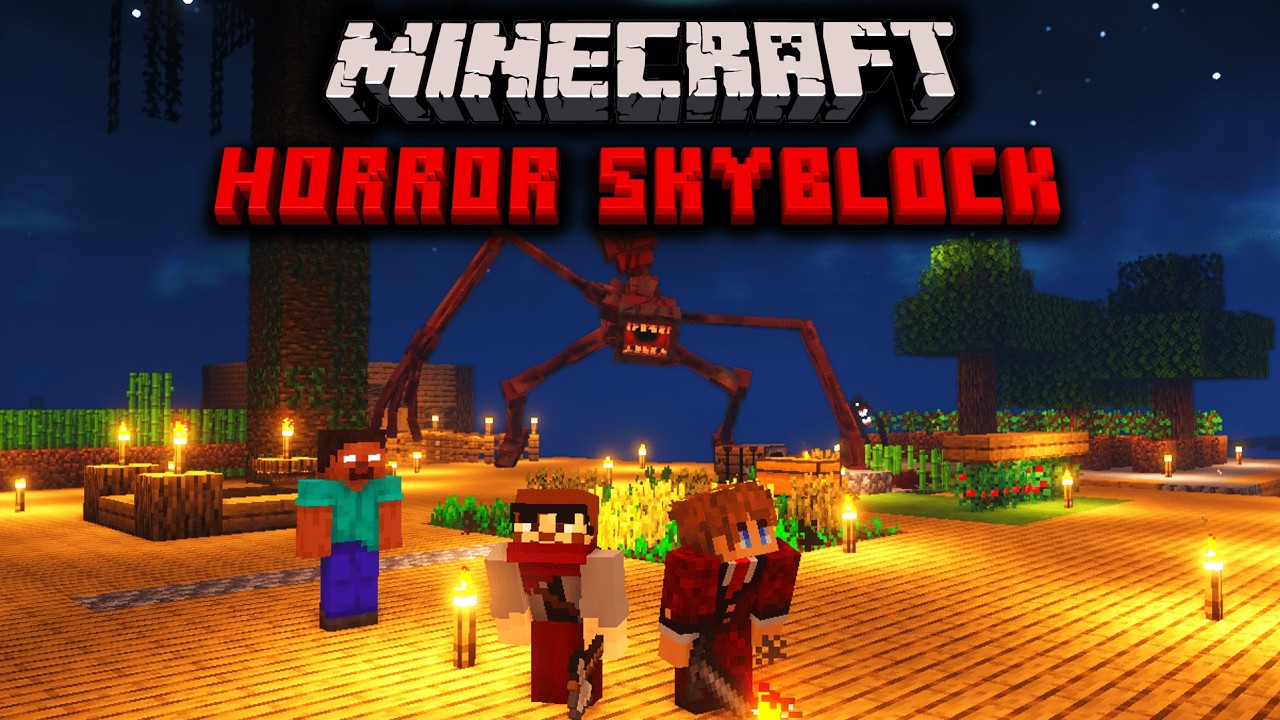 HORROR MODS Have Invaded Our SKYBLOCK World... We Were NOT Prepared...