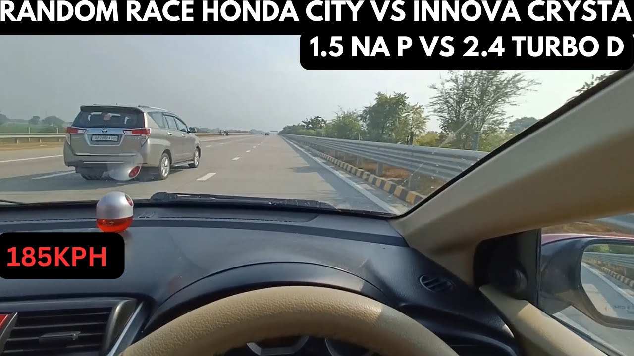 HONDA CITY VS INNOVA CRYSTA | HIGHWAY RACE | 1.5L NA P VS 2.4L TURBO D | #cars #race #honda #toyota