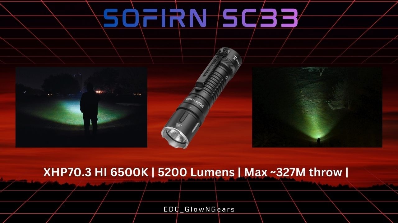 Sofirn SC33 Review – Unboxing, Outdoor Test & Top down Beamshots