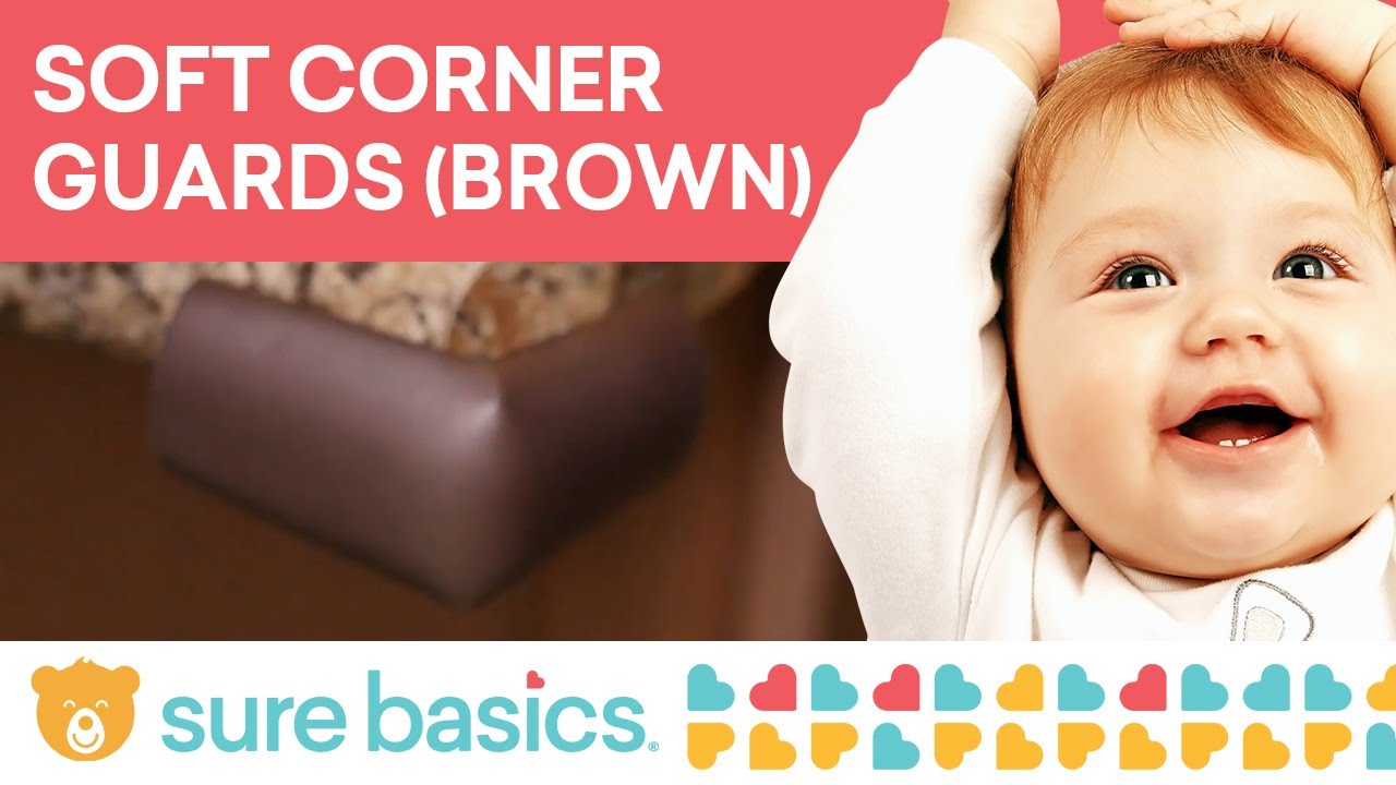 Sure Basics Soft Corner Guards for Sharp Edges (Brown)
